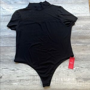 Romwe Black Short Sleeve Plus Sizes Bodysuit Sizes 4X new with tag